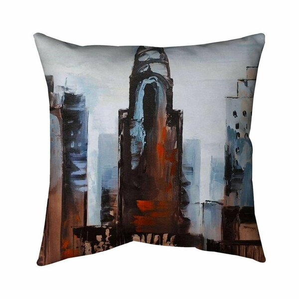 Begin Home Decor 26 x 26 in. Sullen Day in the City-Double Sided Print Indoor Pillow 5541-2626-CI295